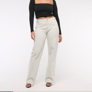 NWT Abercrombie curve love low rise baggy jean size 27